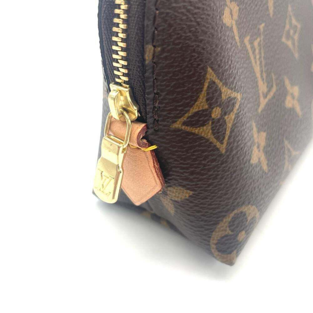 LOUIS VUITTON Authentic Brown Monogram Canvas Pochette Pouch - Picture 5 of 8